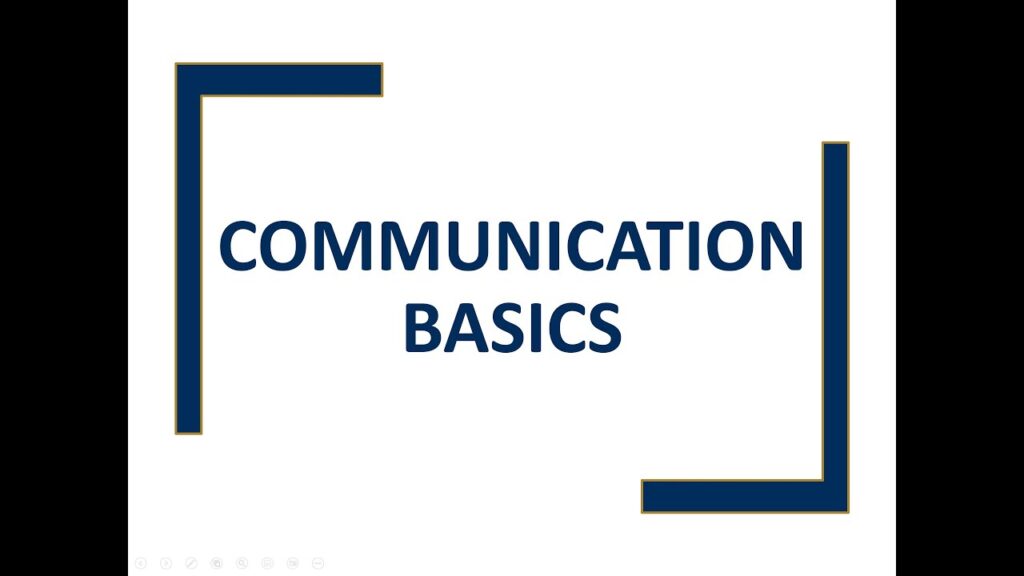 Title - communication basics