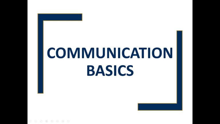 Communication in the Workplace